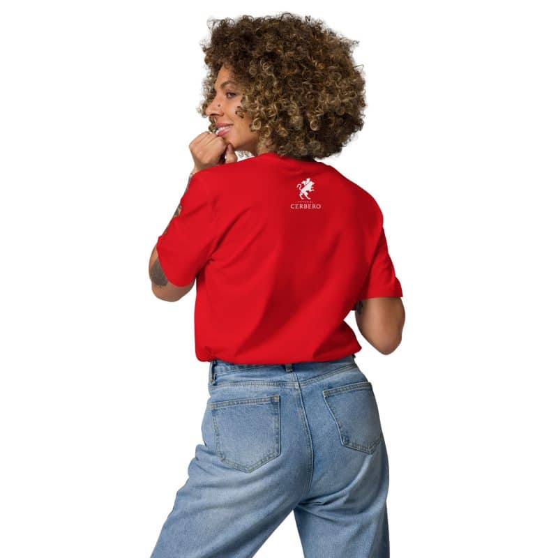 unisex organic cotton t shirt red back 64a6996ced86d